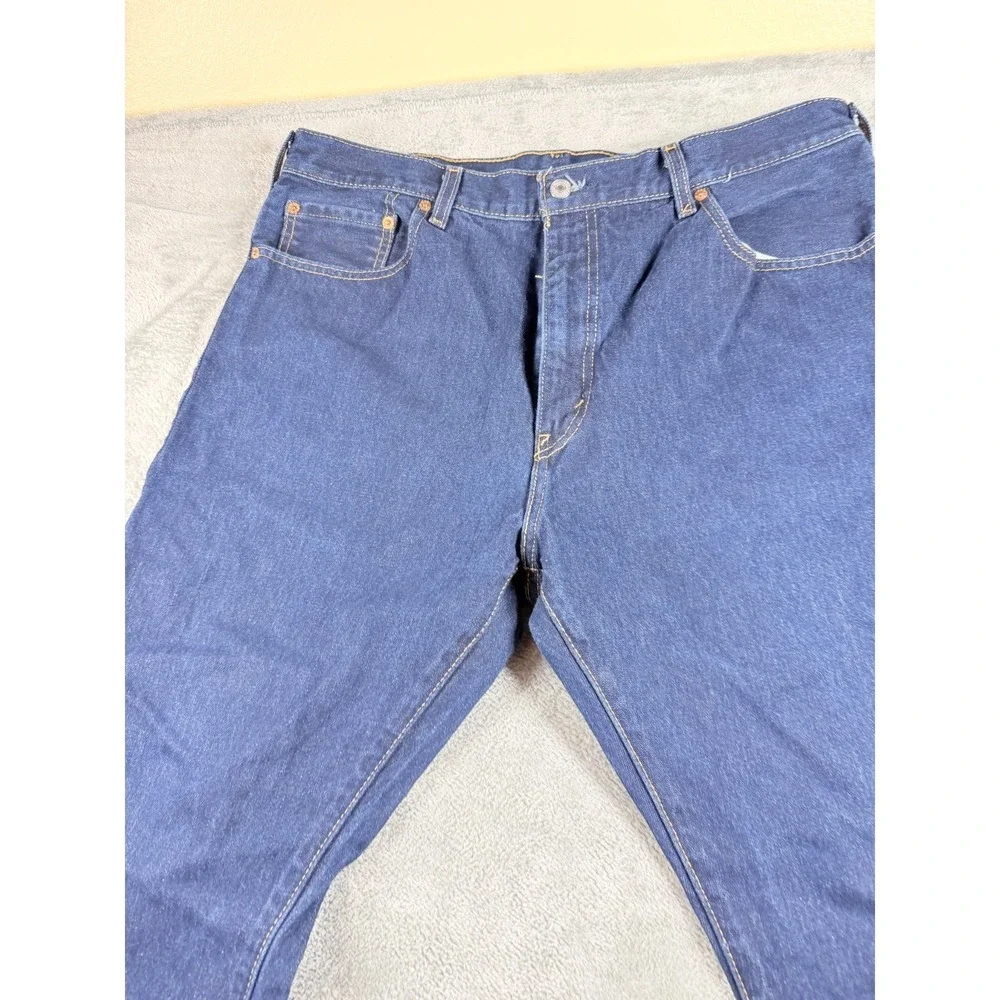 Levi's 517 Bootcut Jeans 36x30 Light Wash Blue Denim Mens